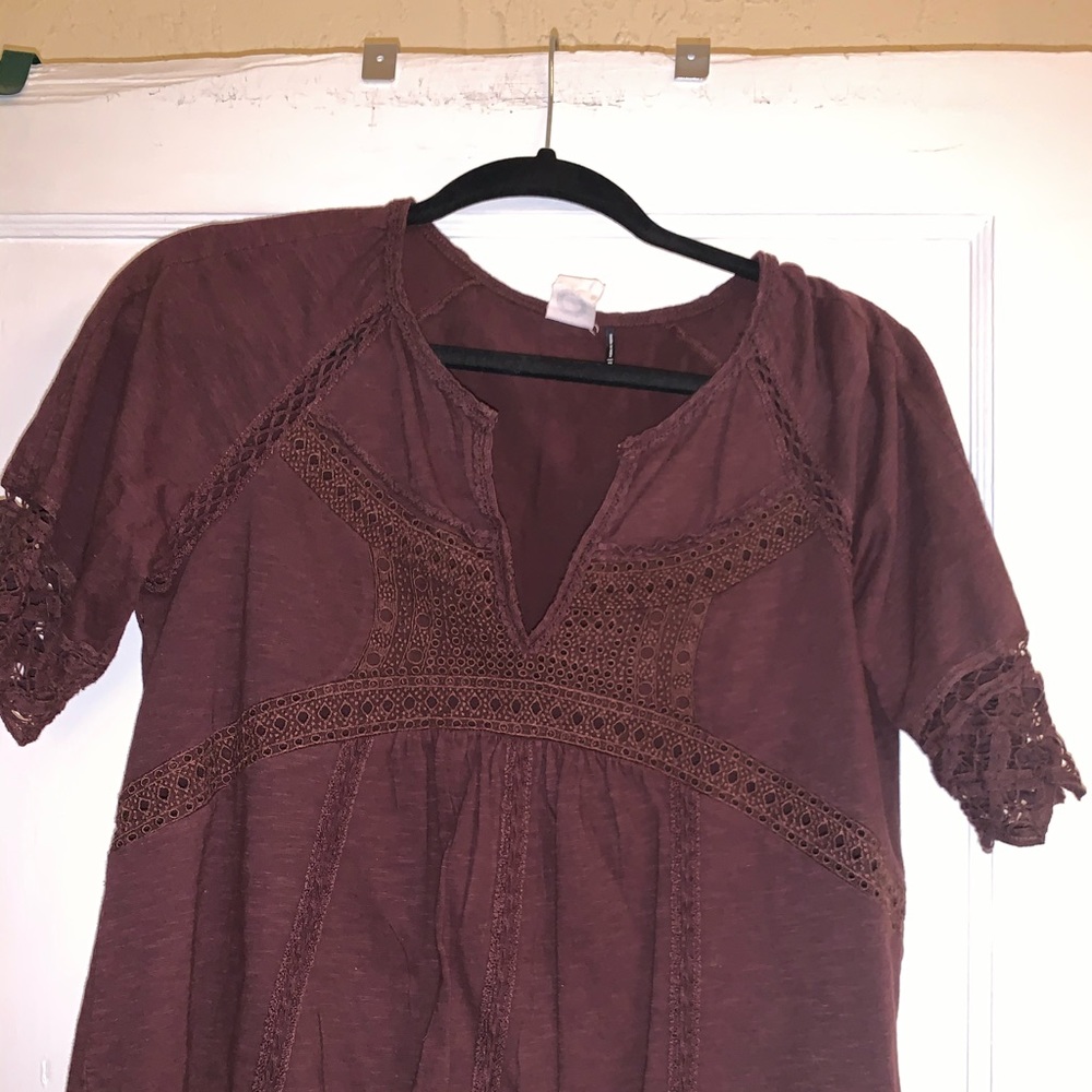 Chocolate brown top size xs